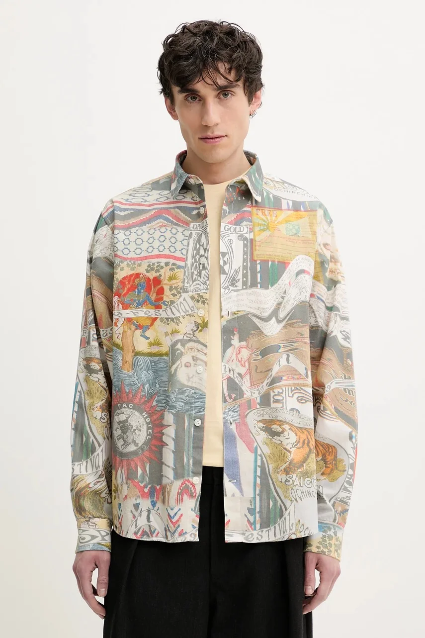 DESIGUAL Памучна риза COLOR
