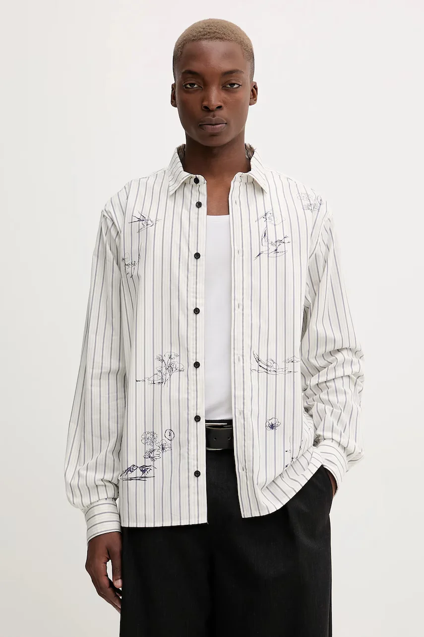 DESIGUAL Памучна риза STRIPES PRINTED