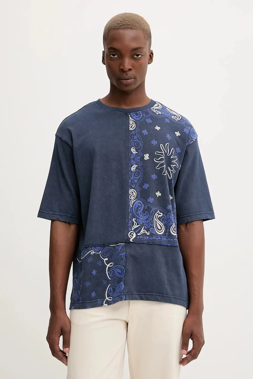 DESIGUAL Памучна тениска BACK CUTTING PAI
