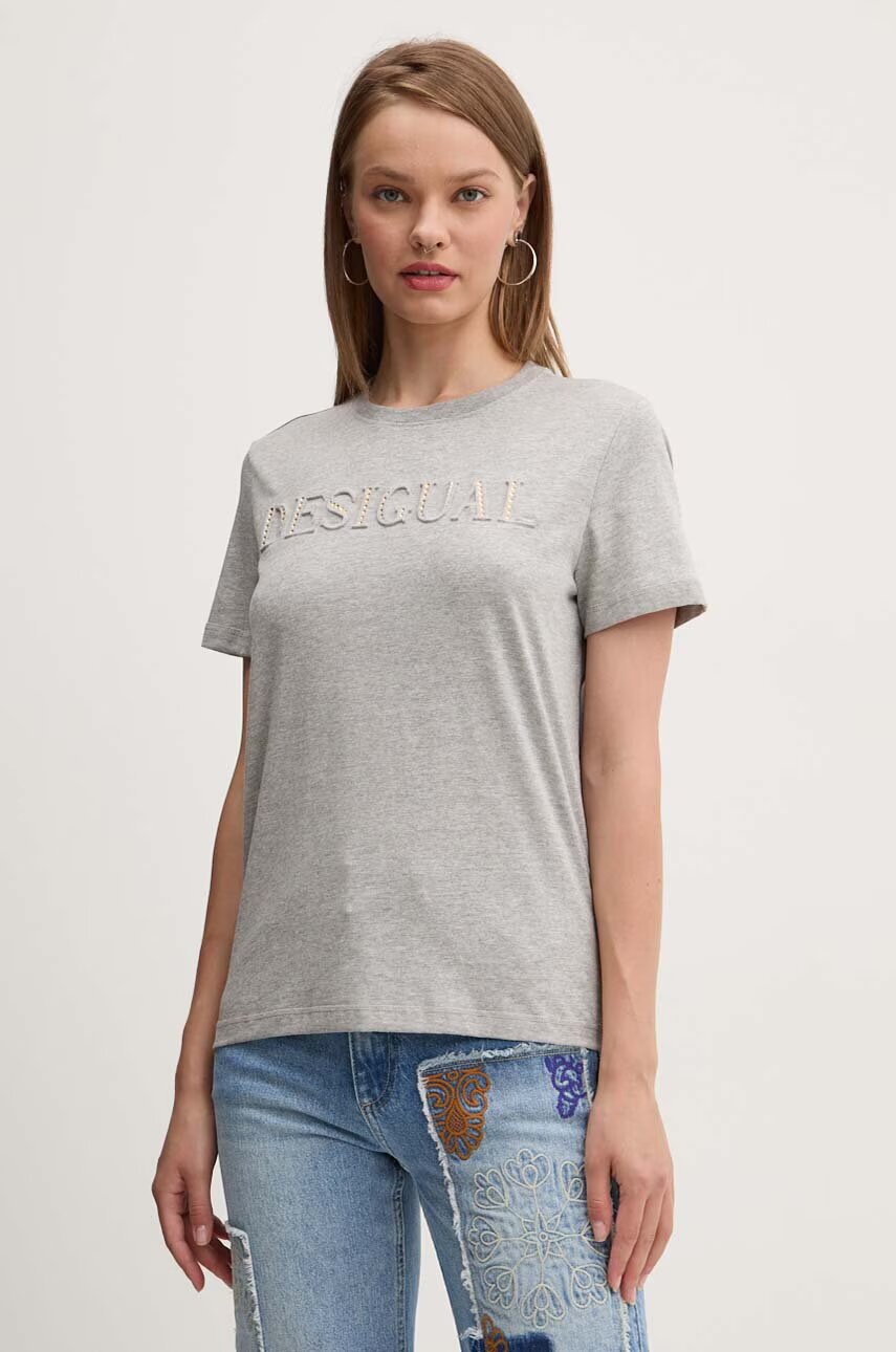 DESIGUAL Памучна тениска BRANDY