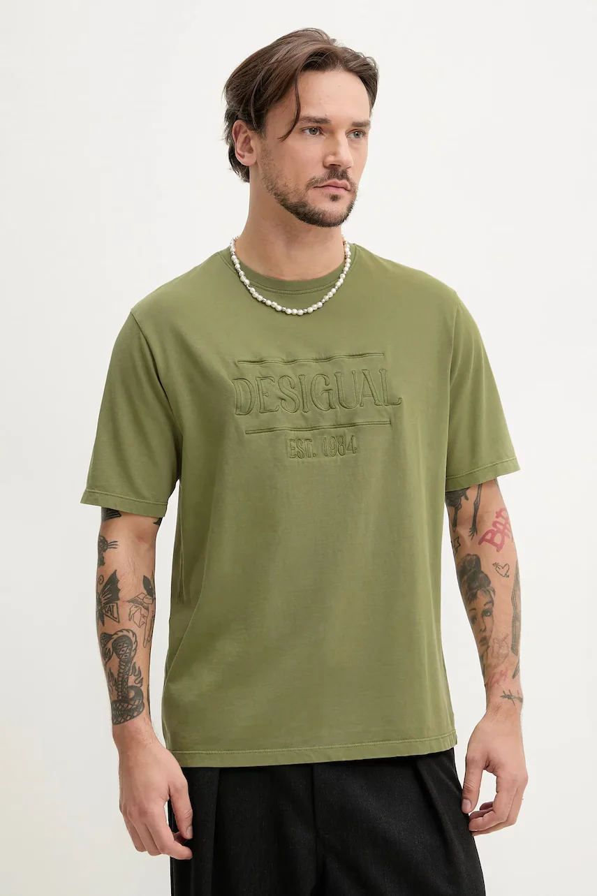 DESIGUAL Памучна тениска WASHINGTONGR