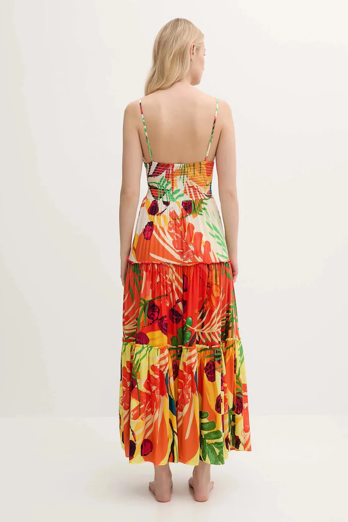 DESIGUAL Плажна рокля BAHAMAS PATCH в бежово 25SWMW07