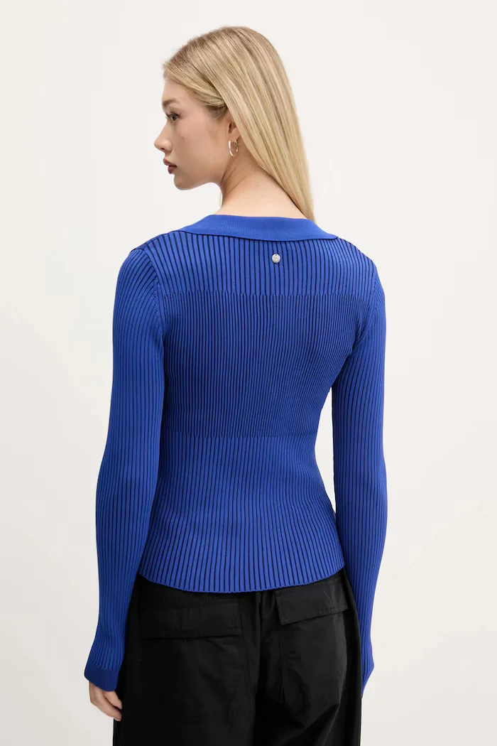 DESIGUAL Пуловер BETHEL в синьо от лека материя 25WWJF29