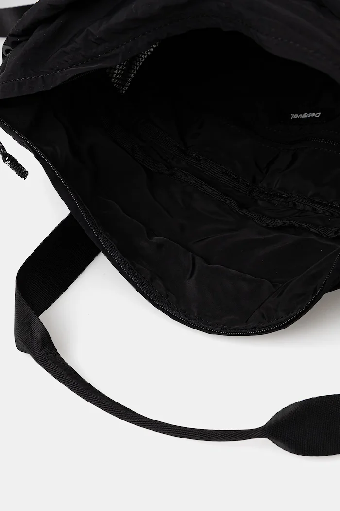 DESIGUAL Раница BASIC MODULAR DISCOV дамска в черно голям размер с изчистен дизайн 25WAKY01