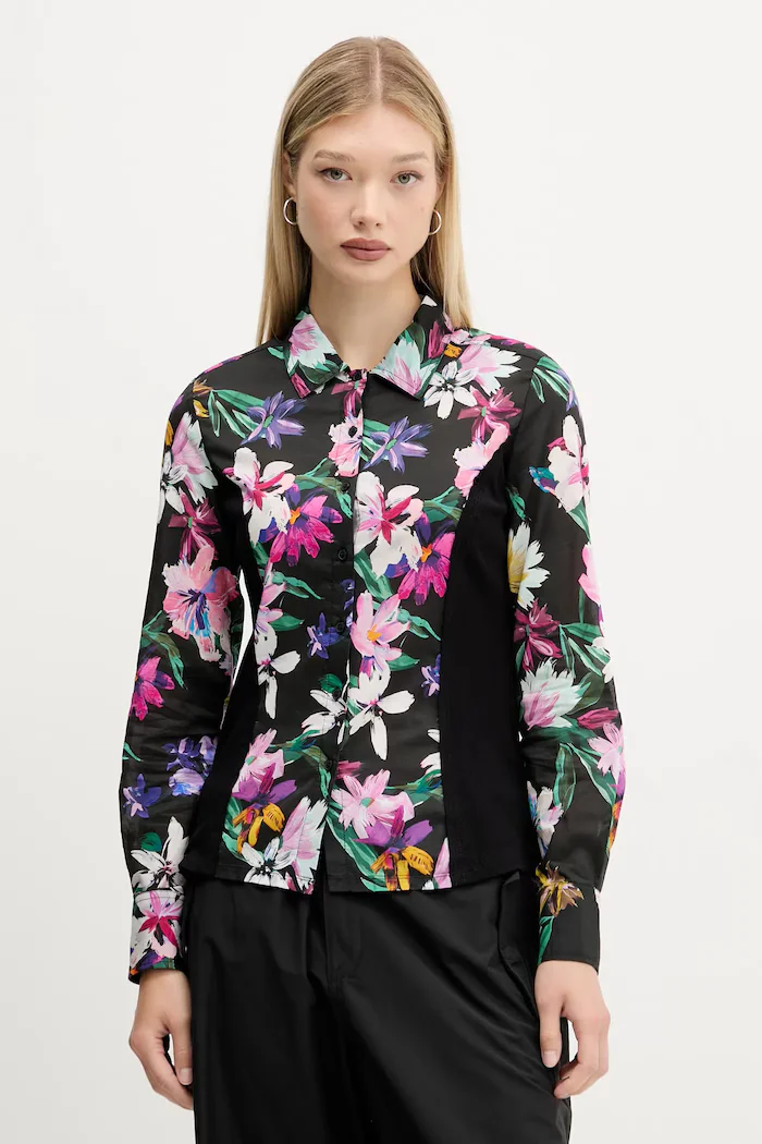 DESIGUAL Риза COSTADILLO дамска в черно 25WWCW15