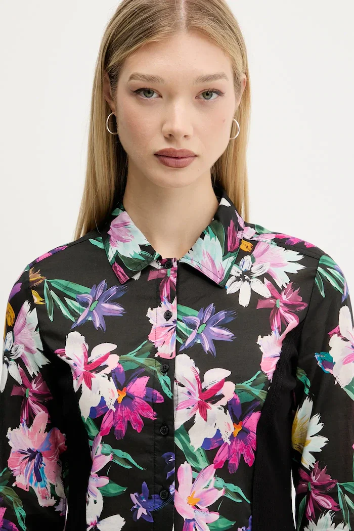 DESIGUAL Риза COSTADILLO дамска в черно 25WWCW15