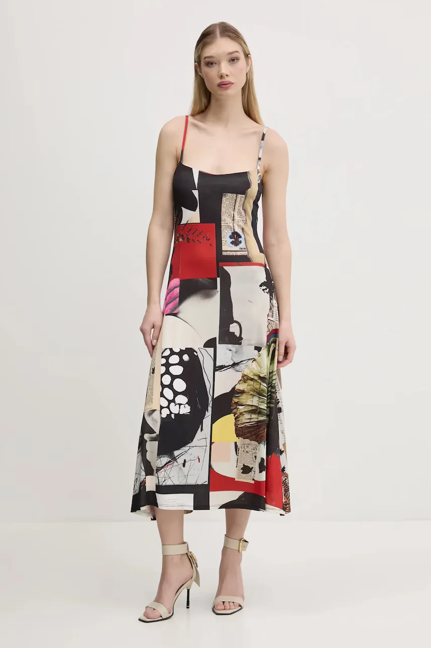 DESIGUAL Рокля NEWSPAPER COLL