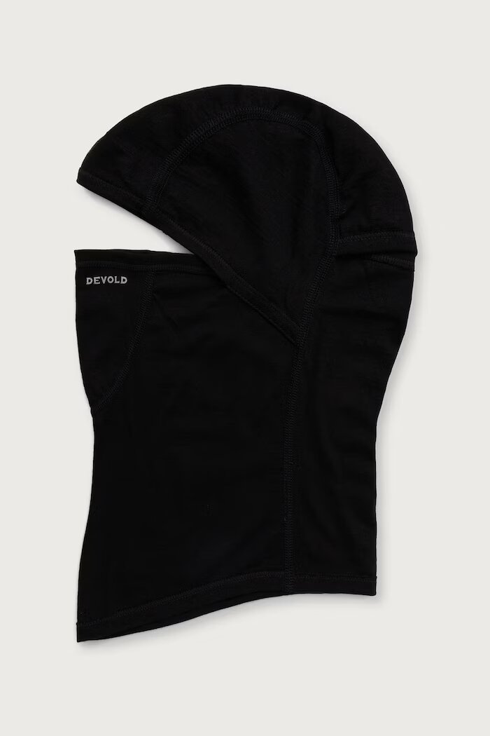 devold балаклава от мериносова вълна Breeze Merino черна PDGO.180.820.B