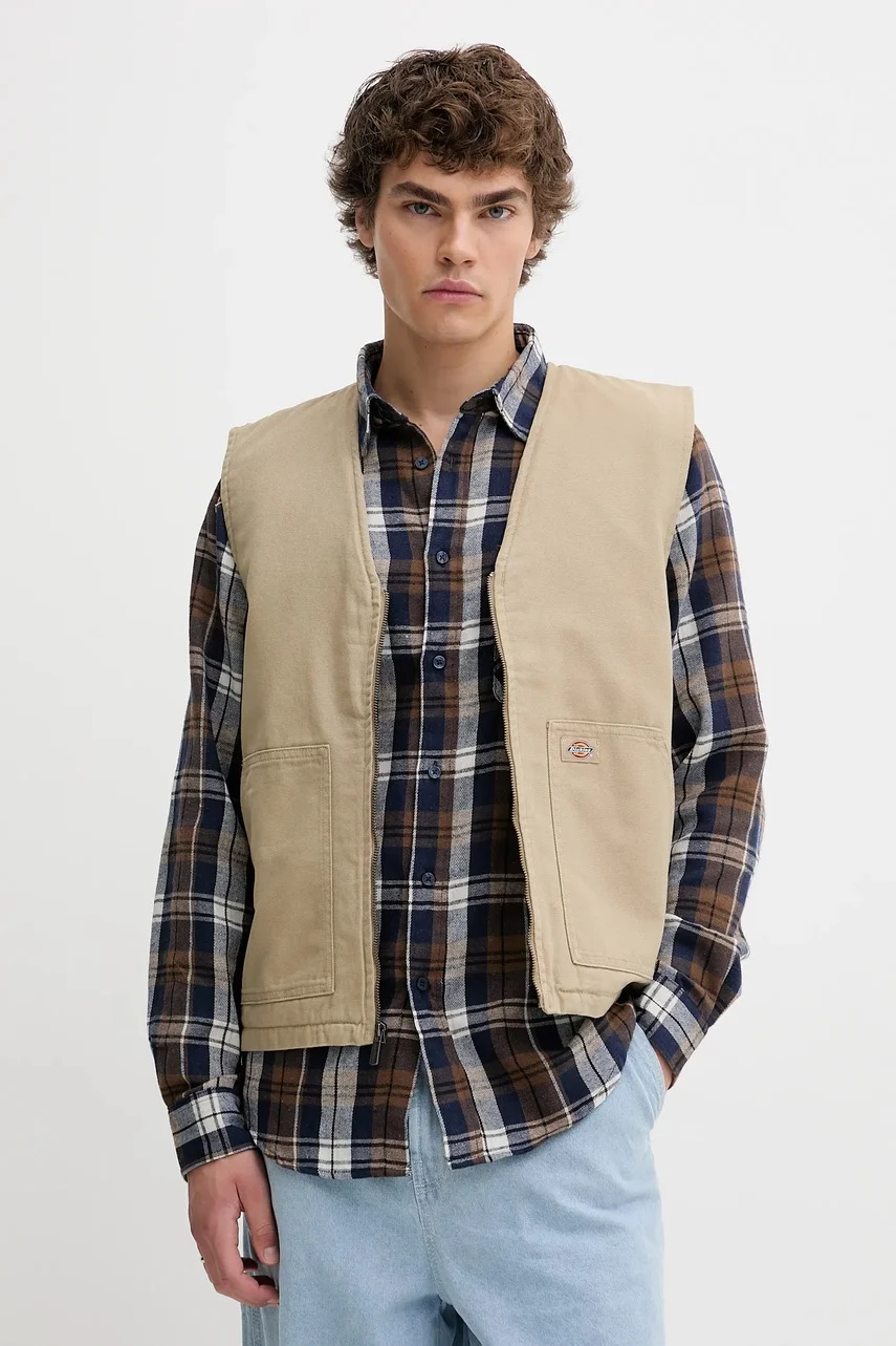 Dickies Памучен елек Duck Canvas Summer Vest Sw Desert Sand