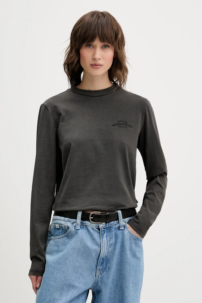 Dickies Памучна блуза с дълги ръкави