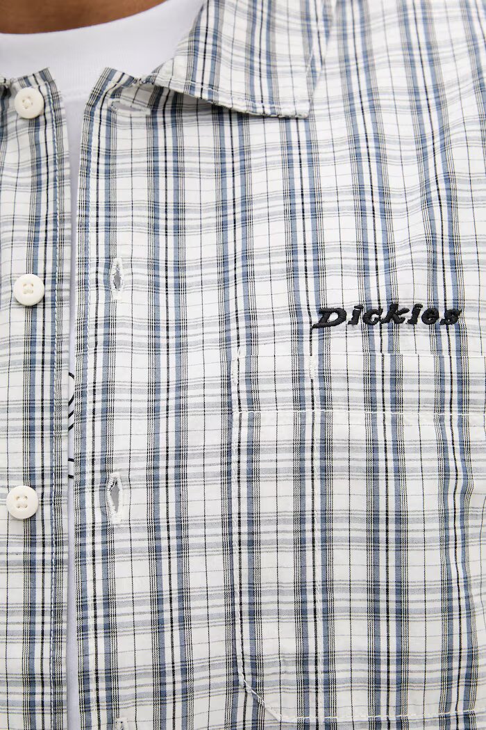 Dickies Памучна риза в синьо със стандартна кройка с класическа яка DK0A885CC481