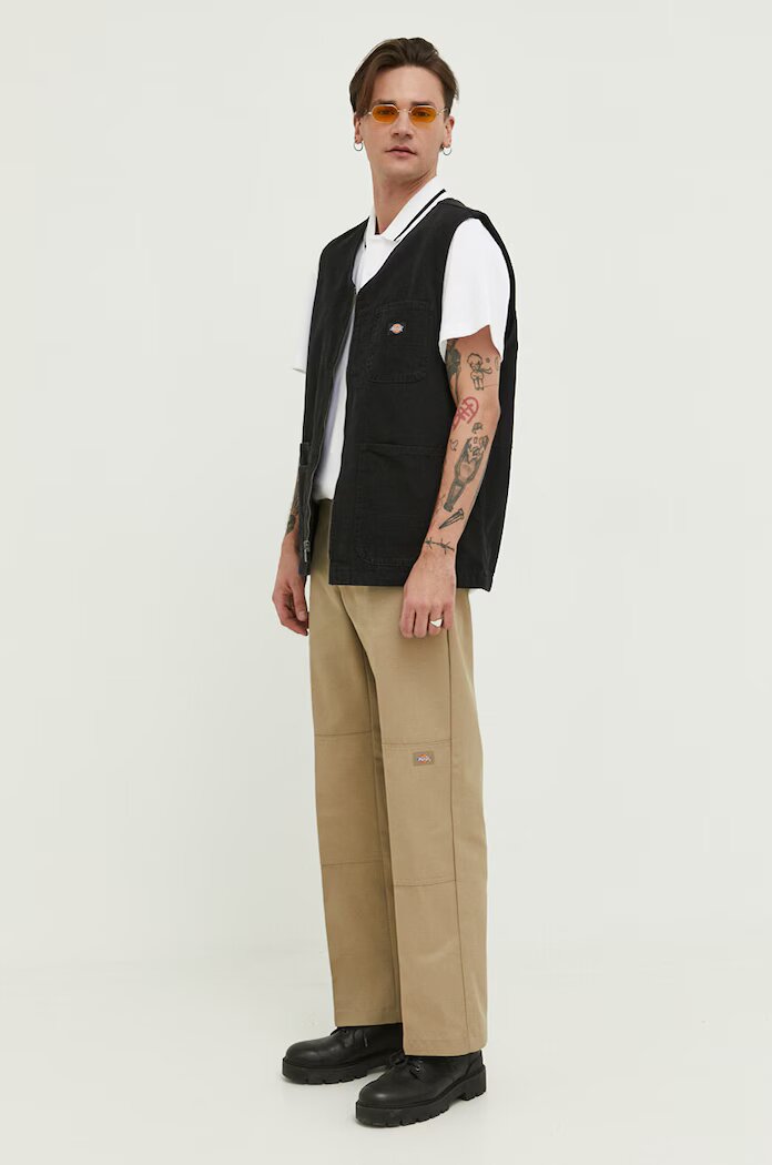 Dickies Панталон в зелено със стандартна кройка