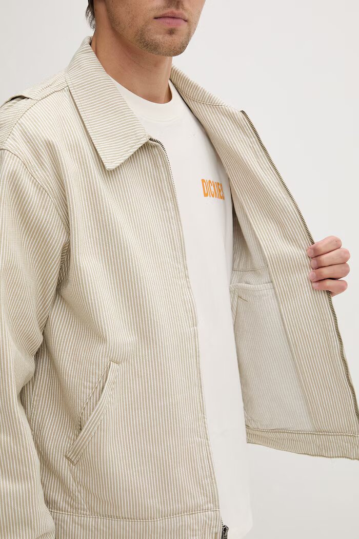Dickies преходно яке мъжко от памук бежово DK0A88K1L441