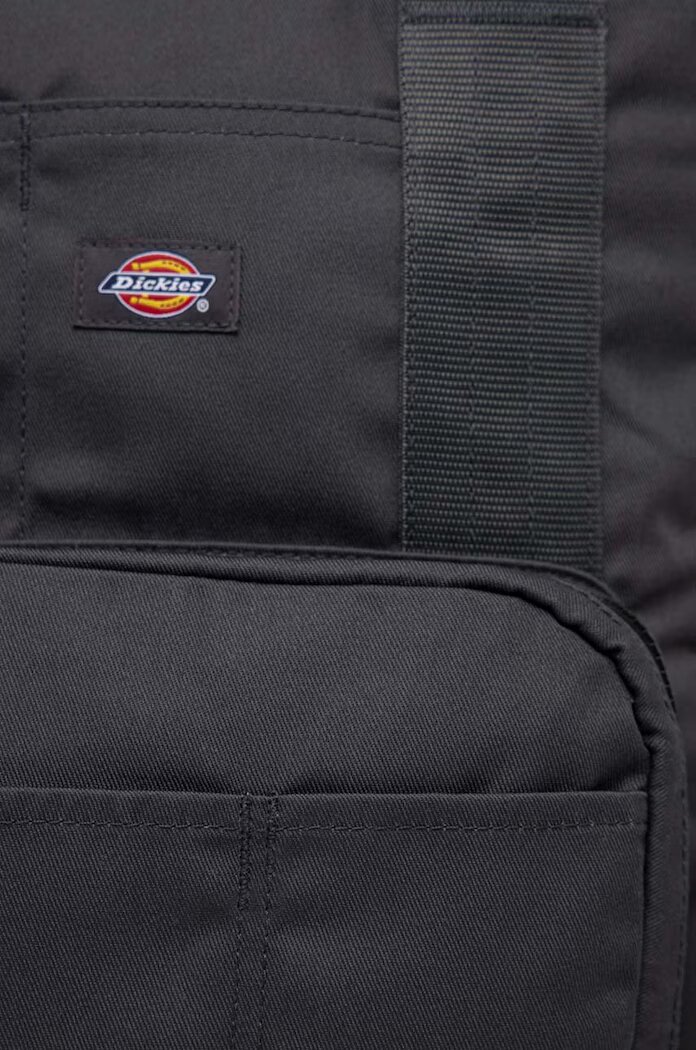 Dickies Раница в сиво голям размер с изчистен дизайн