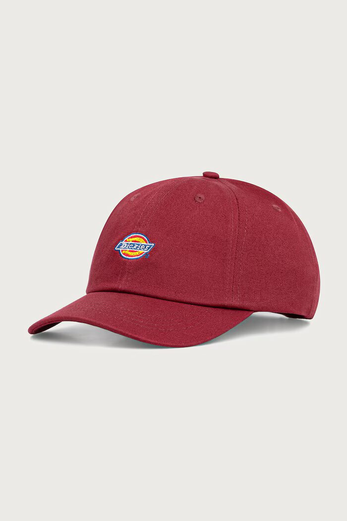 Dickies шапка с козирка от памук бордо DK0A4TKV