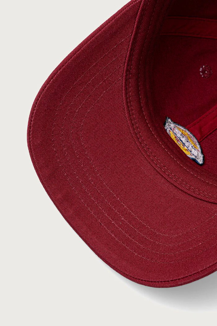 Dickies шапка с козирка от памук бордо DK0A4TKV