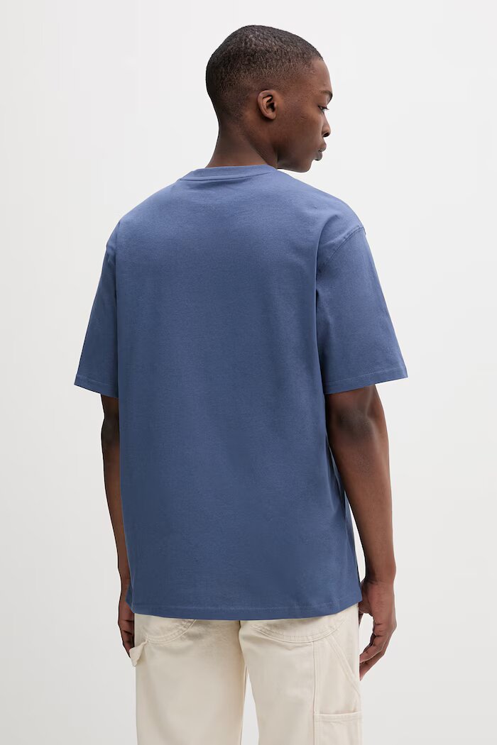 Dickies тениска basic мъжка от памук синя DK0A4YAIRI21