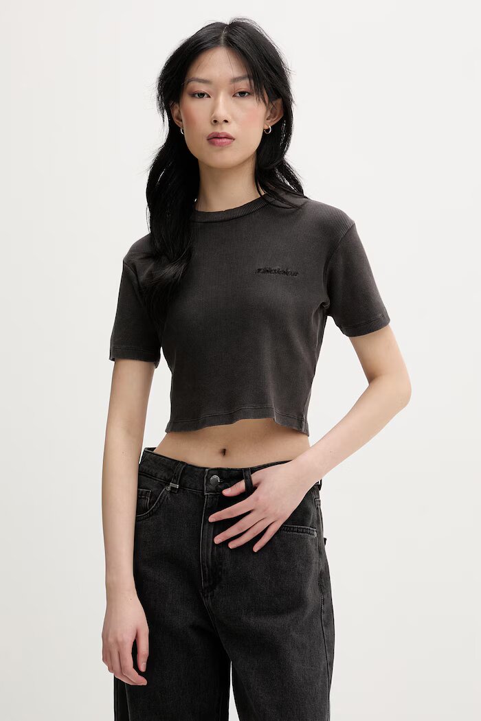 Dickies тениска дамска от памук сива DK0A866FBLK1