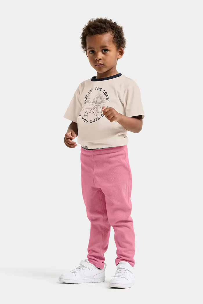 Didriksons панталон за деца MONTE KIDS PANTS 9 розов със стандартна талия 505027.G