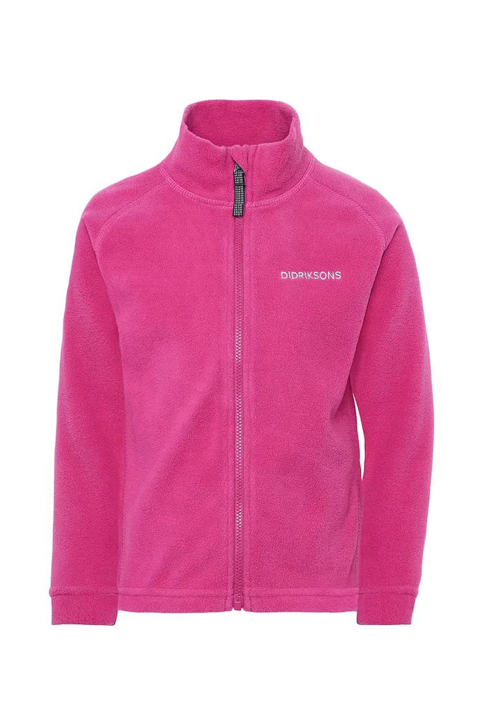 Didriksons поларен суичър за деца MONTE KIDS FULLZIP розов 505026