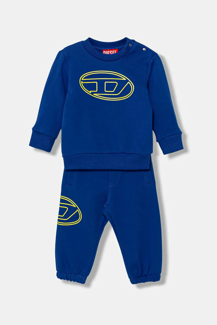 Diesel Бебешки памучен спортен комплект STIMOTYB-SET OVERALLS