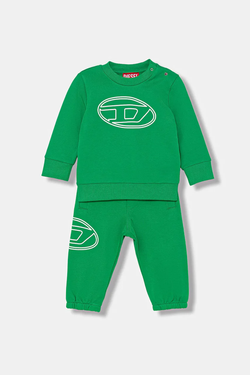 Diesel Бебешки памучен спортен комплект STIMOTYB-SET OVERALLS