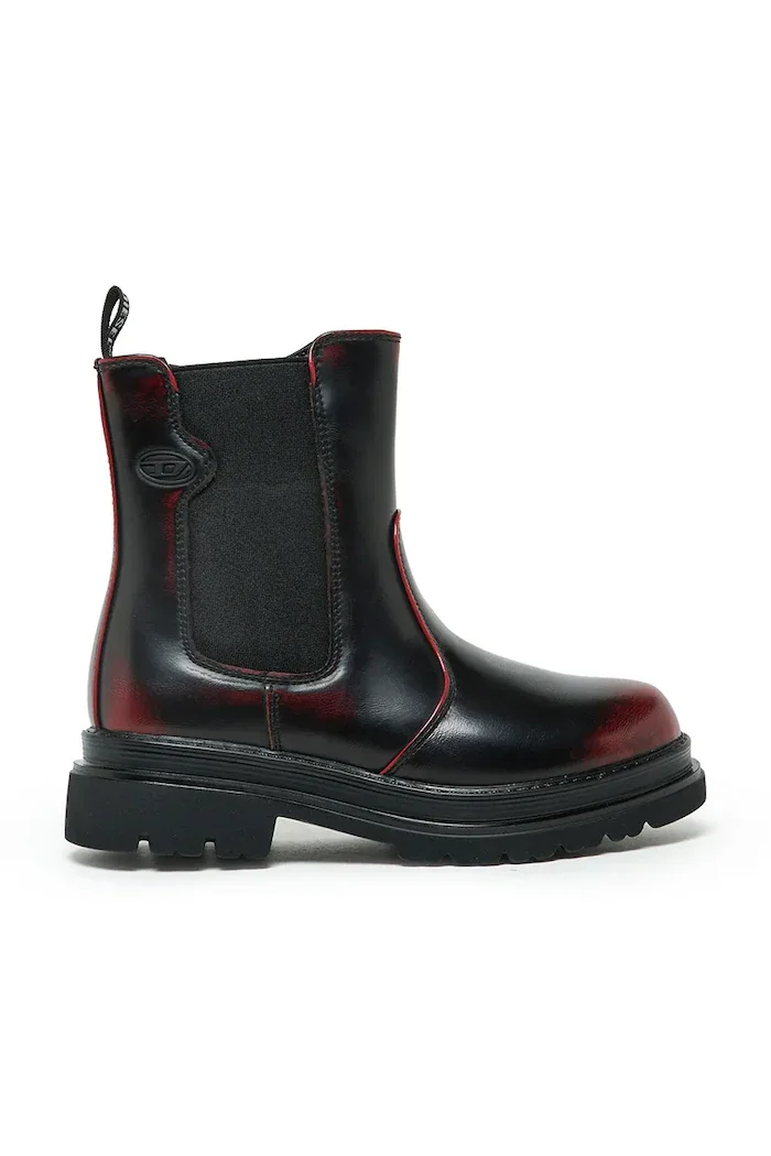 Diesel боти челси за деца D-VYNCOUN-ABRA BOOTS бордо BC1120