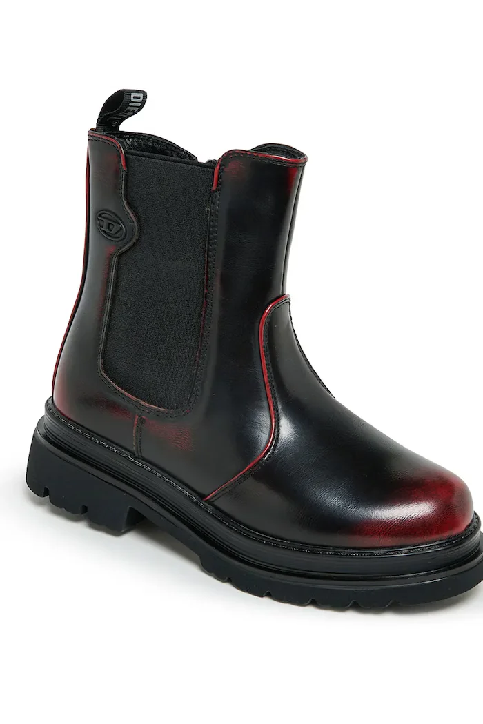 Diesel боти челси за деца D-VYNCOUN-ABRA BOOTS бордо BC1120