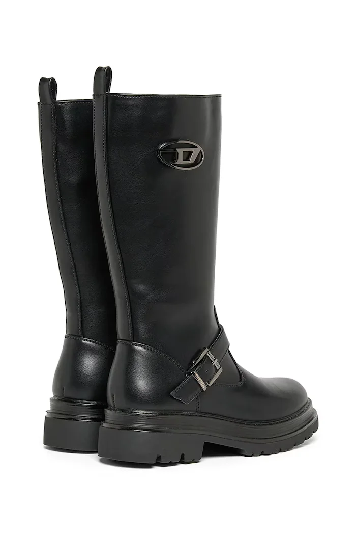 Diesel ботуши под коляното за деца D-KRILTY BOOTS черни BC1109