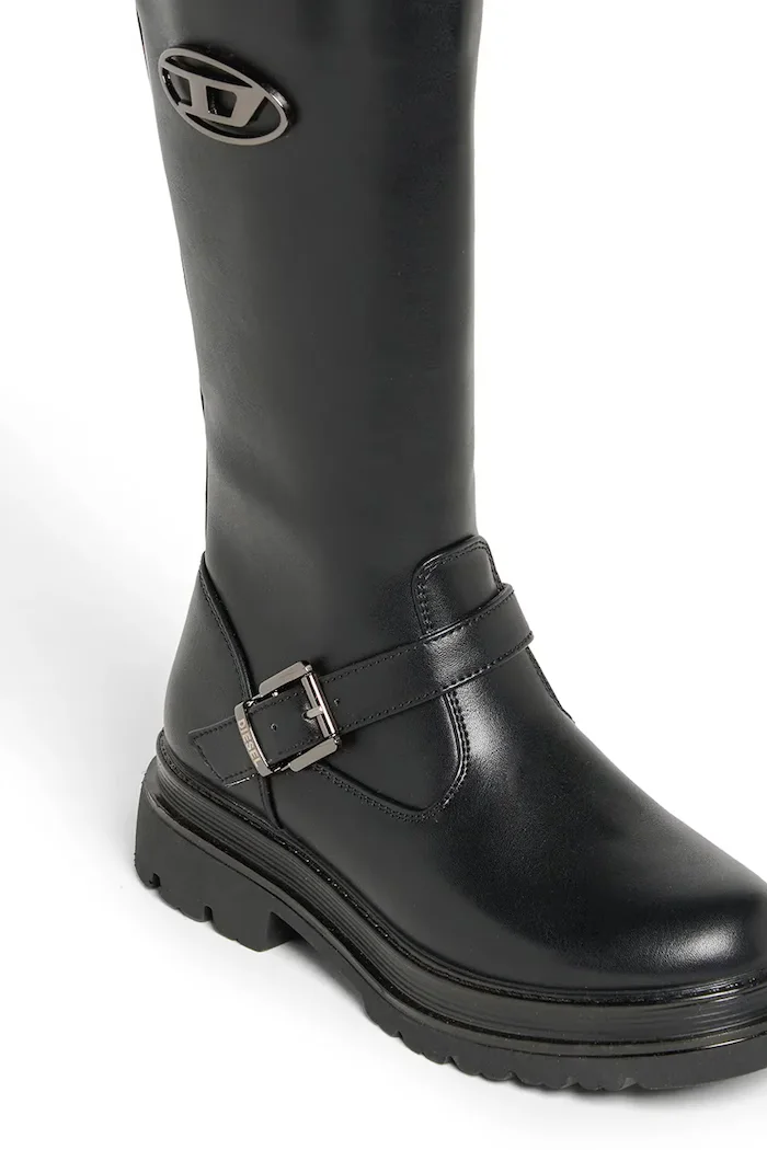 Diesel ботуши под коляното за деца D-KRILTY BOOTS черни BC1109
