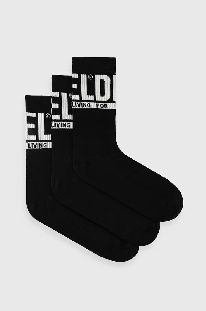 Diesel Чорапи SKM-RAY-THREEPACK (3 чифта) в черно 00SAYJ.2QATV