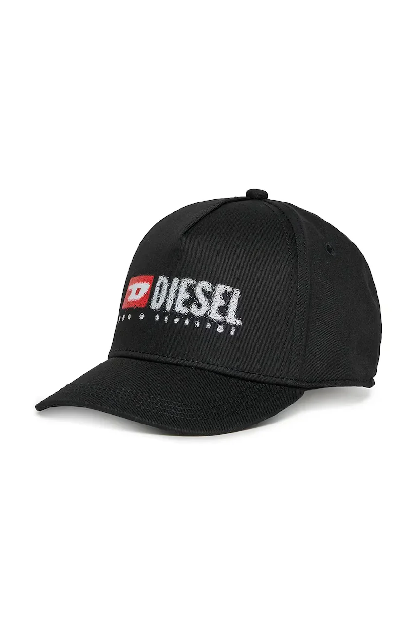 Diesel Детска памучна шапка с козирка FALBIP HAT