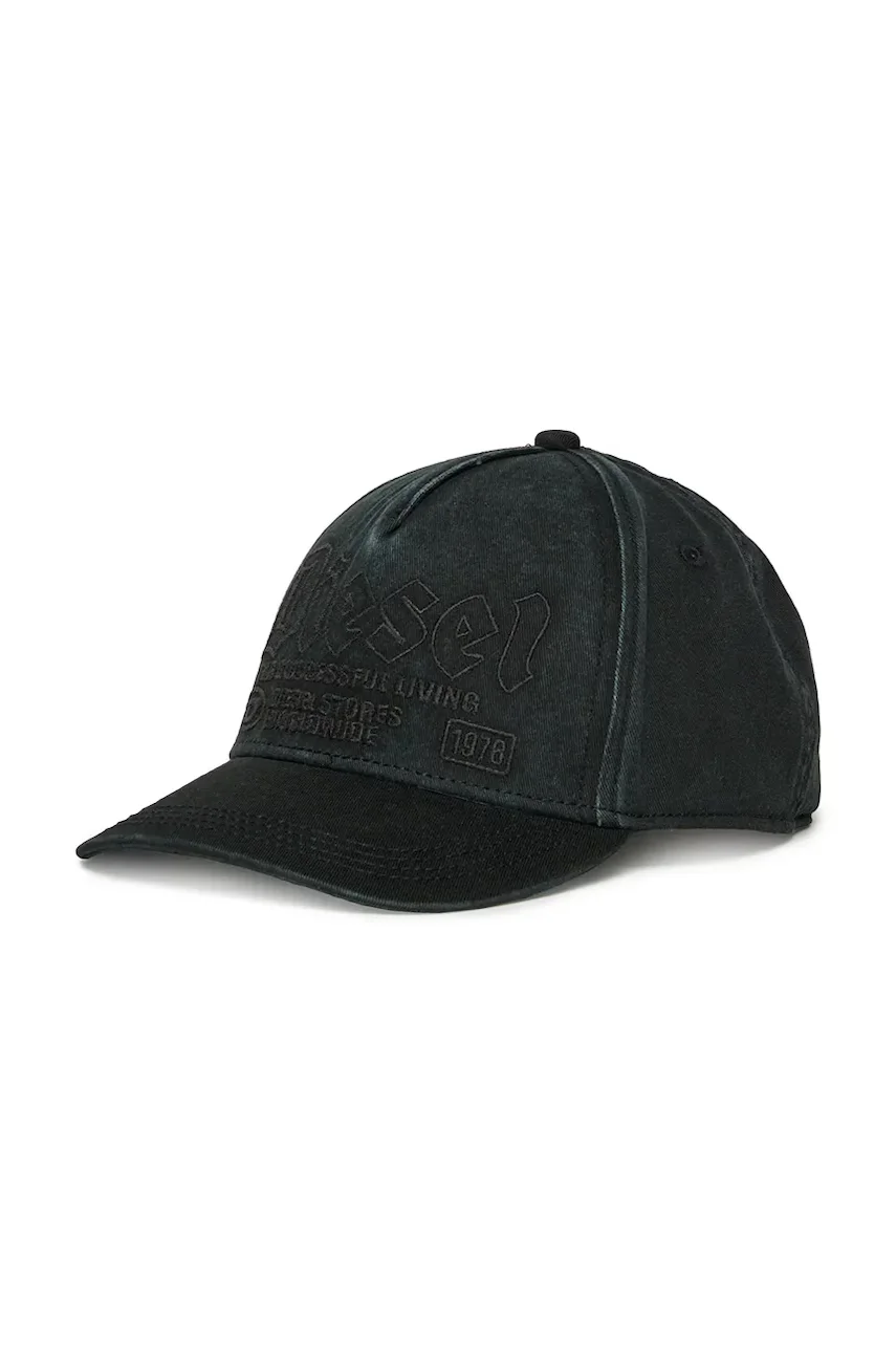 Diesel Детска памучна шапка с козирка FELSIT HAT