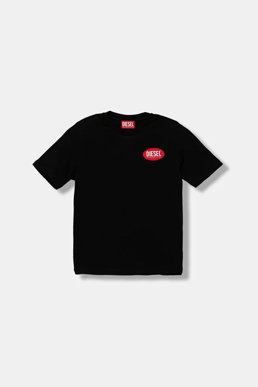 Diesel Детска памучна тениска TPATCH OVER T-SHIRT