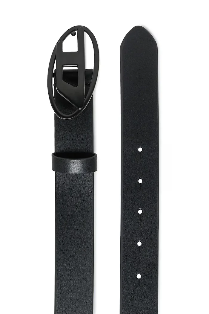 Diesel Детски кожен колан B1DRN BELTS в черно J02595