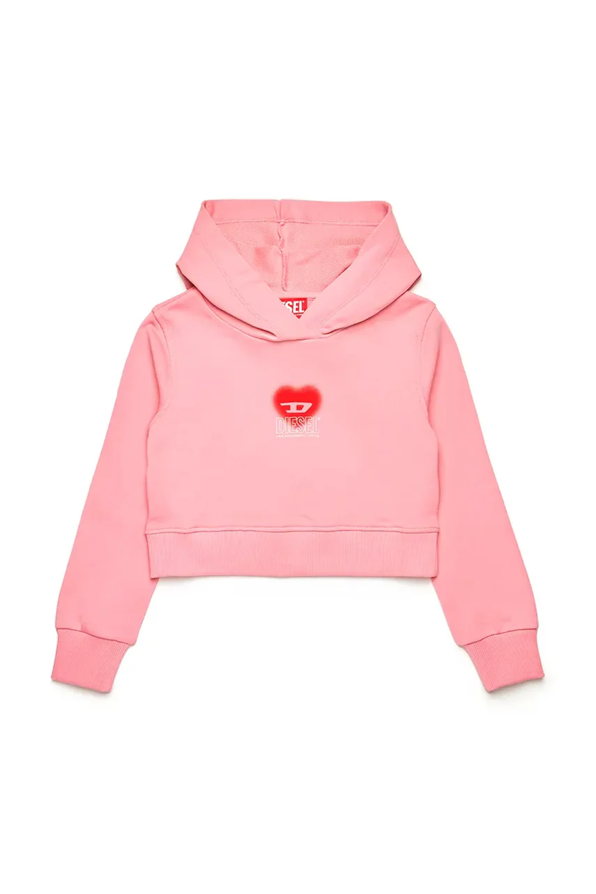 Diesel Детски памучен суичър SCUOREHOOD SWEAT-SHIRT