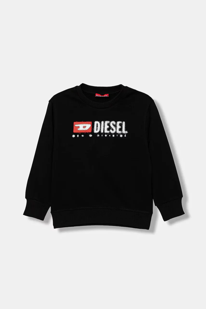 Diesel Детски памучен суичър SDROPS OVER SWEAT-SHIRT
