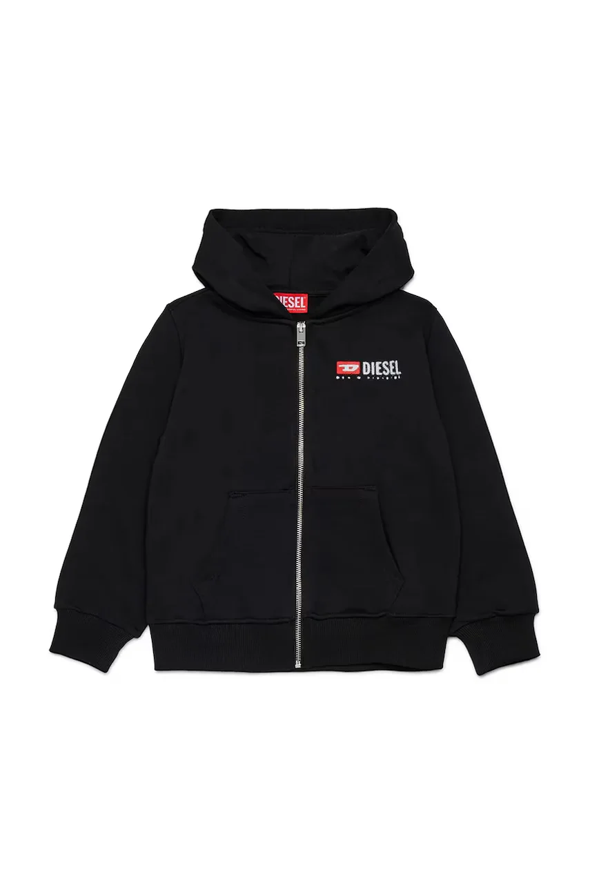 Diesel Детски памучен суичър SDROPSHOODZ OVER SWEAT-SHIRT