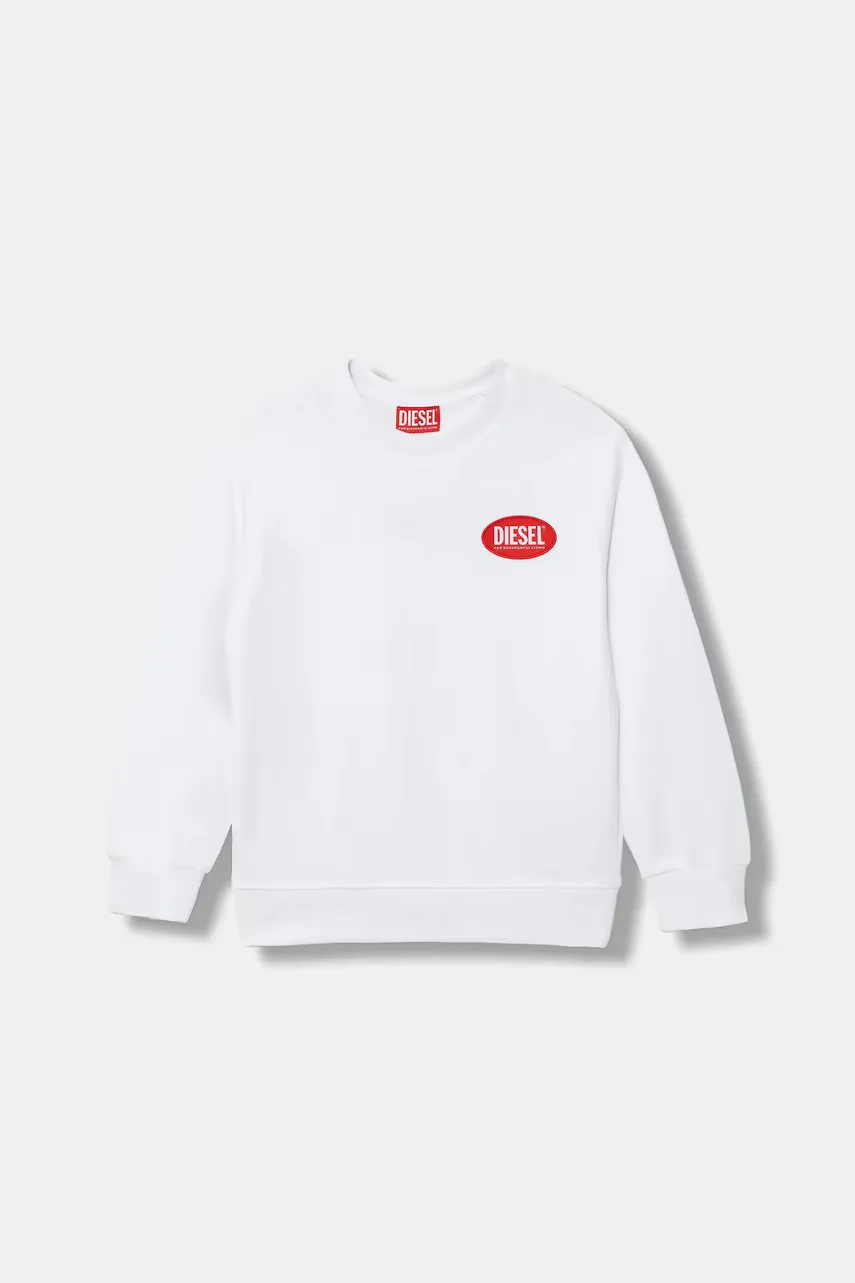 Diesel Детски памучен суичър SPATCH OVER SWEAT-SHIRT