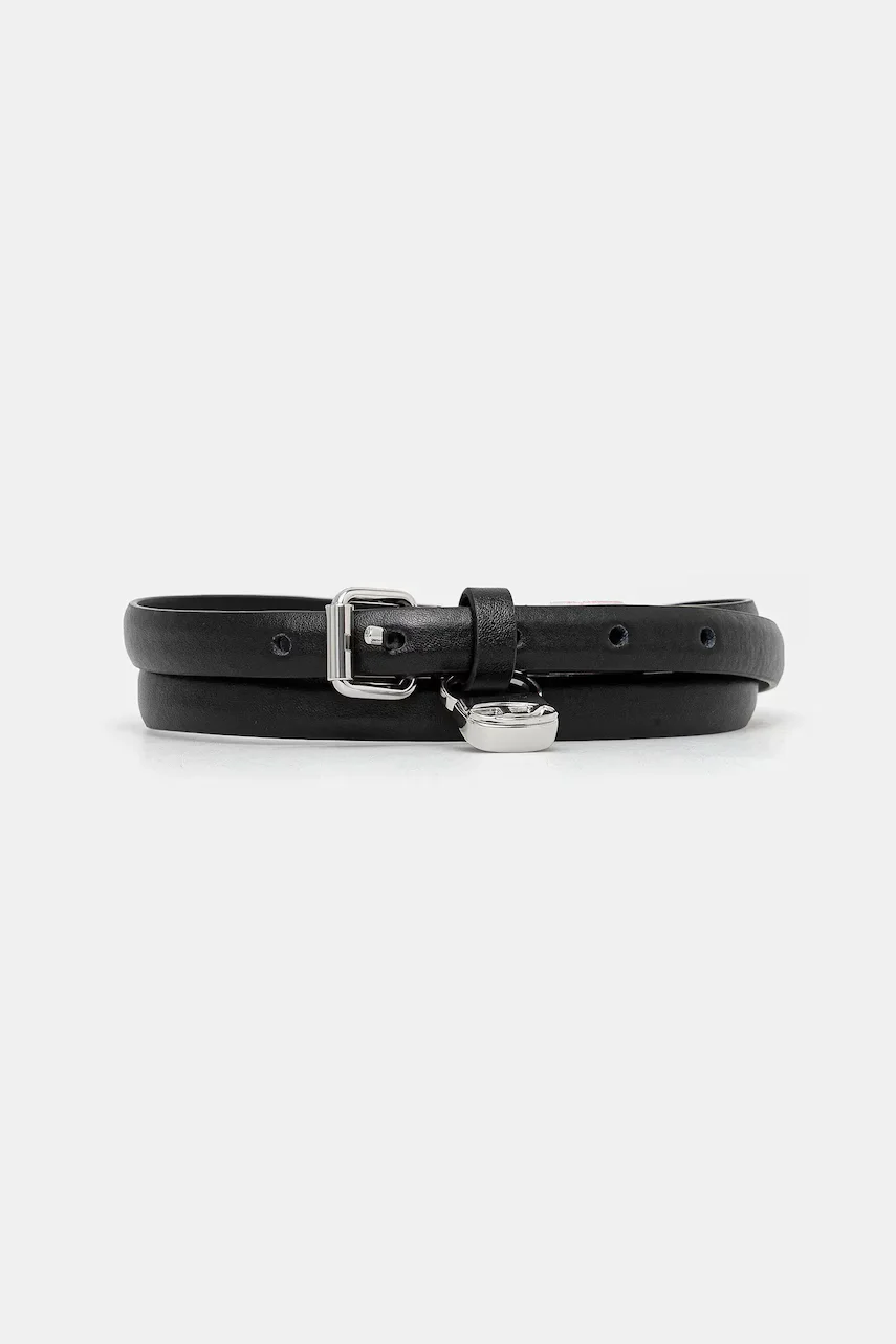 Diesel Кожен колан LOGO B-CHARM HIP