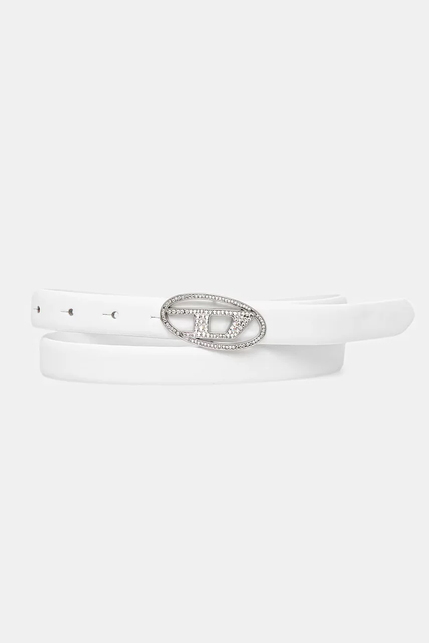 Diesel Кожен колан OVAL D LOGO B-1DR STRASS 20