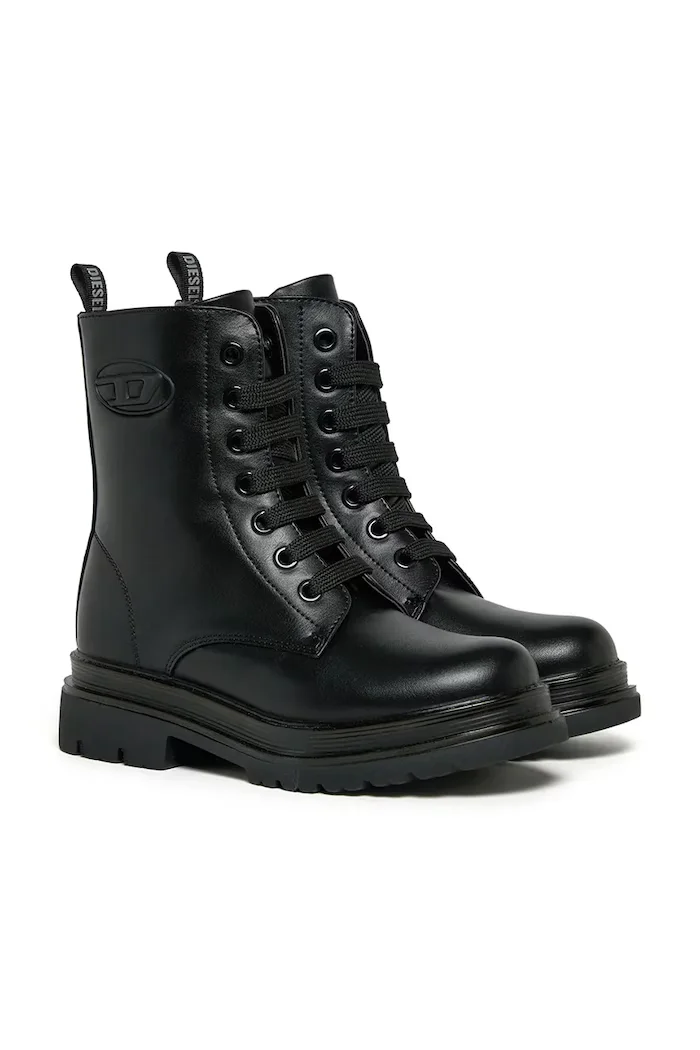 Diesel кубинки за деца D-ANFISTR-PU BOOTS черни BC1116