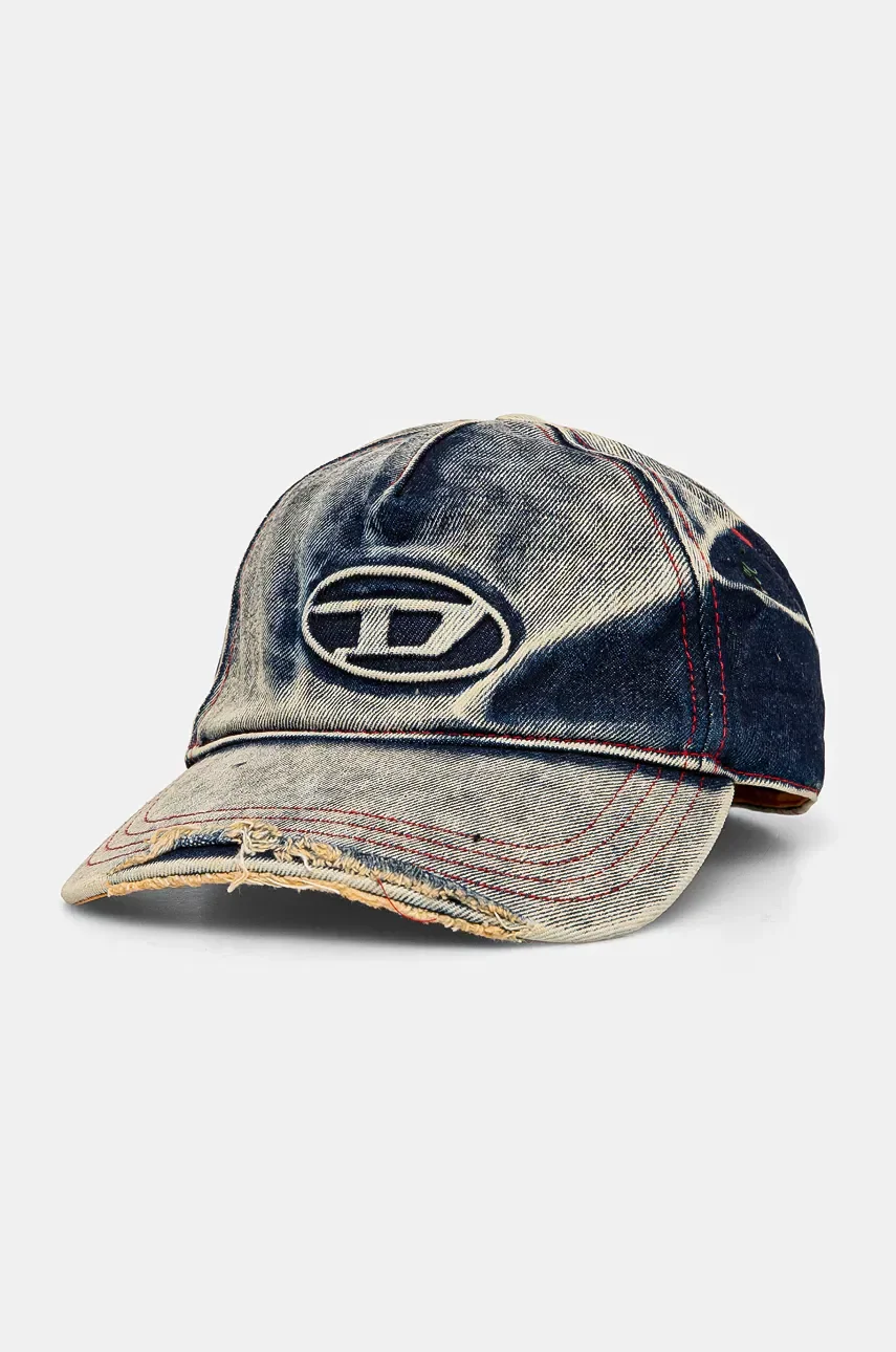 Diesel Памучна шапка с козирка C-SEYMON