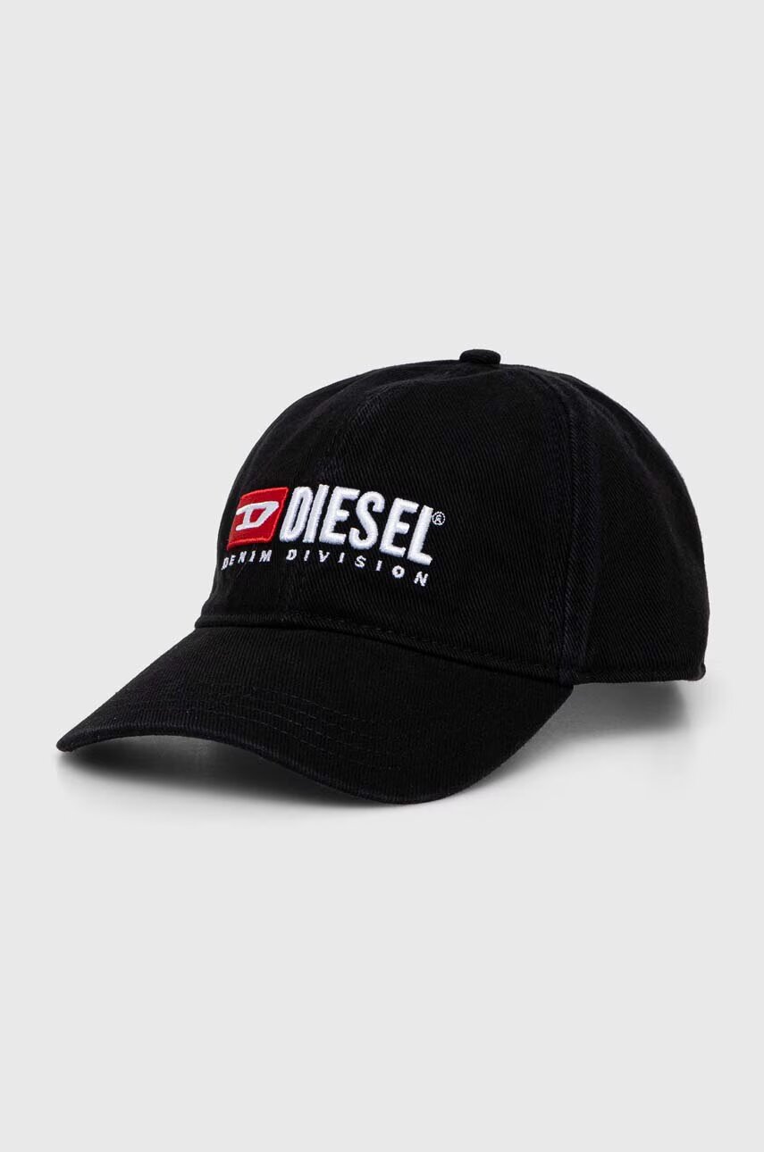 Diesel Памучна шапка с козирка CORRY-DIV-WASH