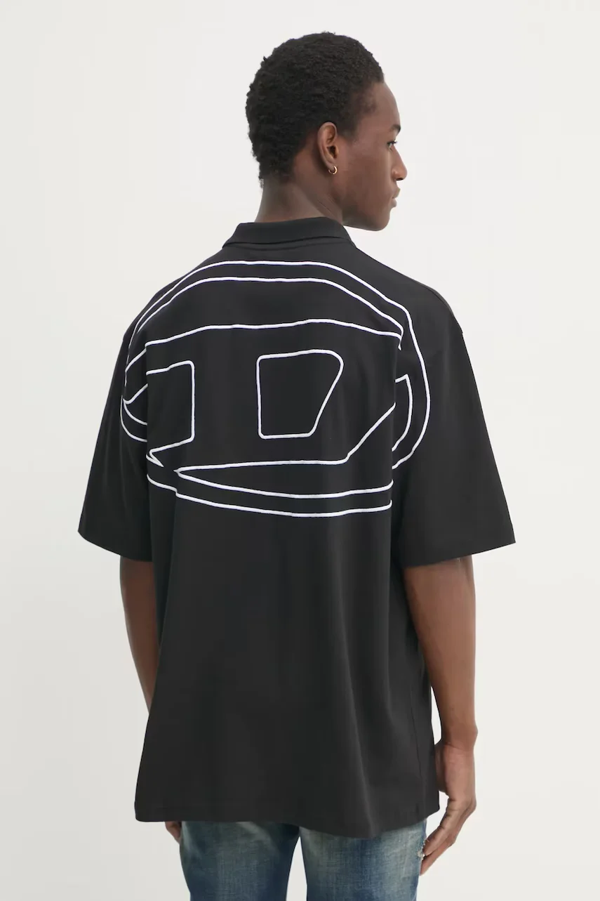 Diesel Памучна тениска с яка