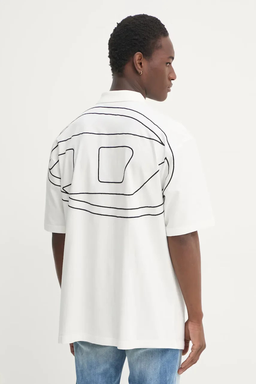 Diesel Памучна тениска с яка