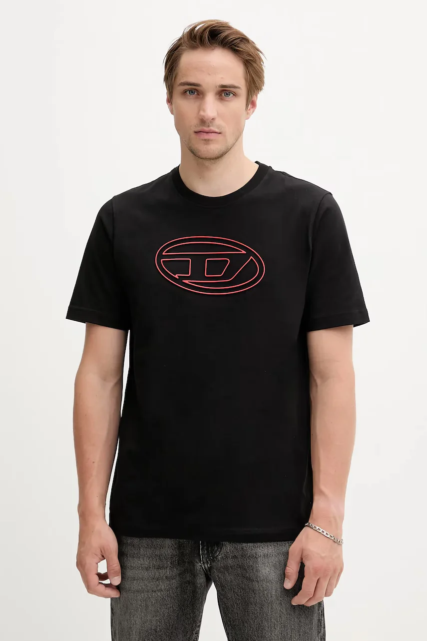 Diesel Памучна тениска T-ADJUST-BIGOVAL