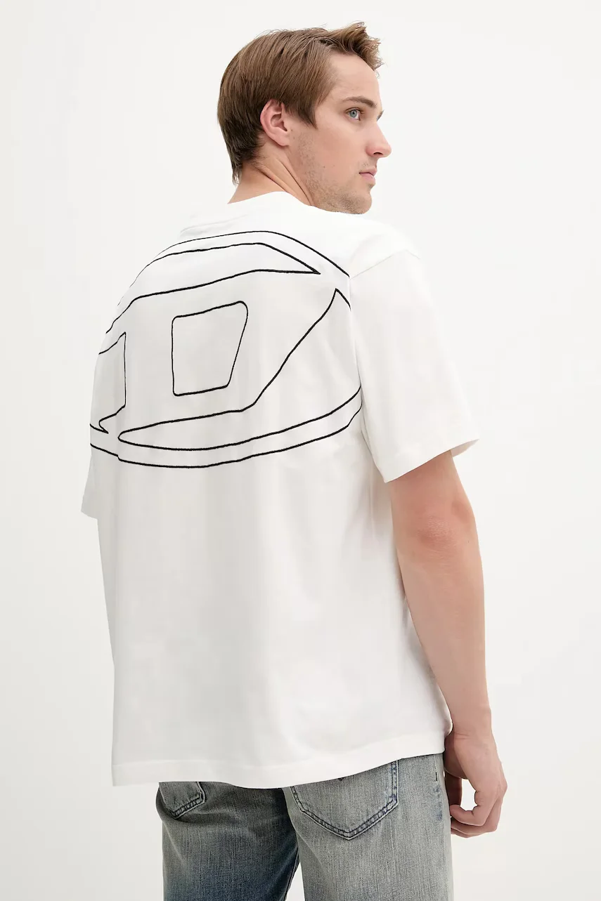 Diesel Памучна тениска T-BOGGY-MEGOVAL-D