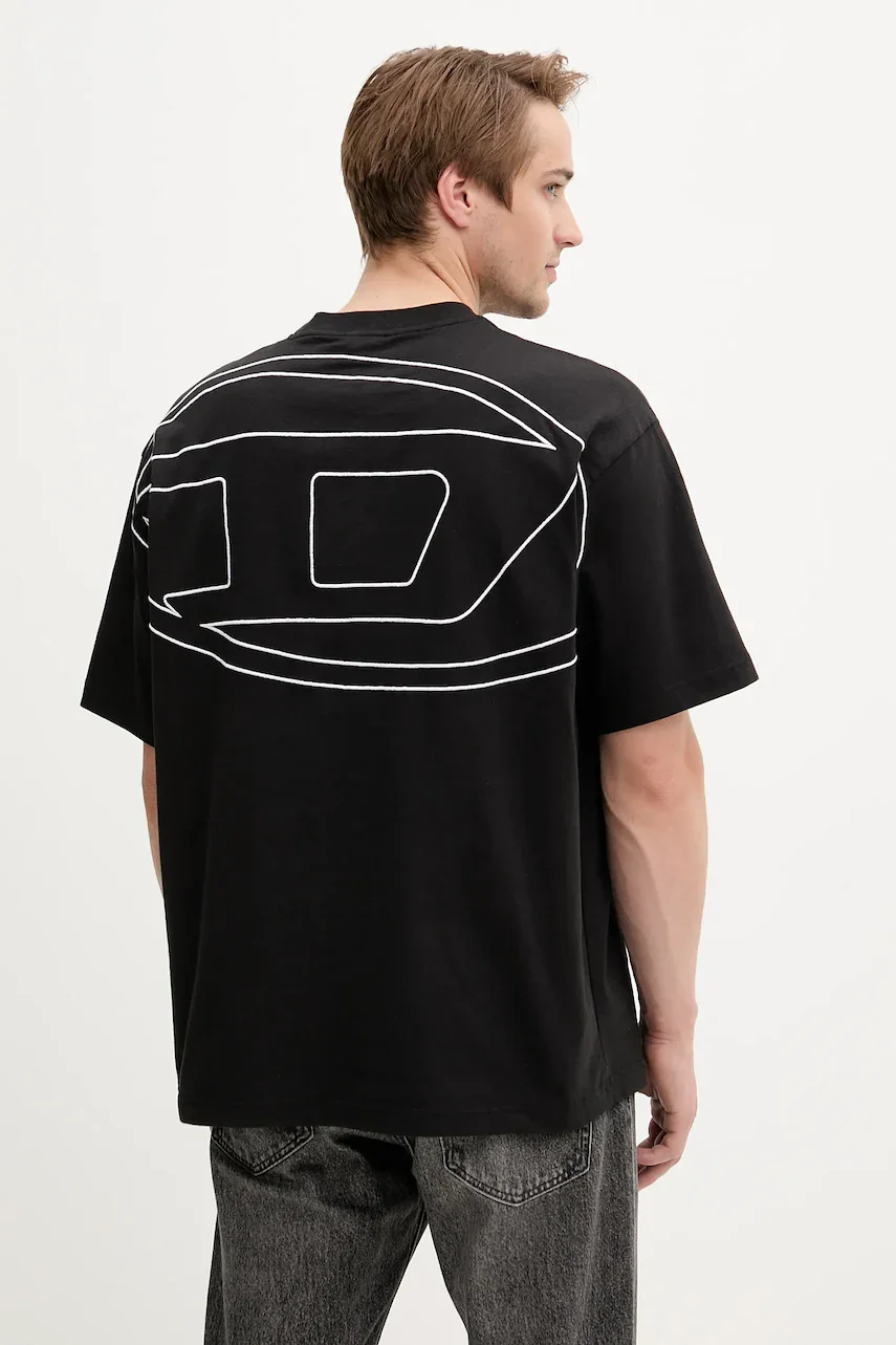 Diesel Памучна тениска T-BOGGY-MEGOVAL-D