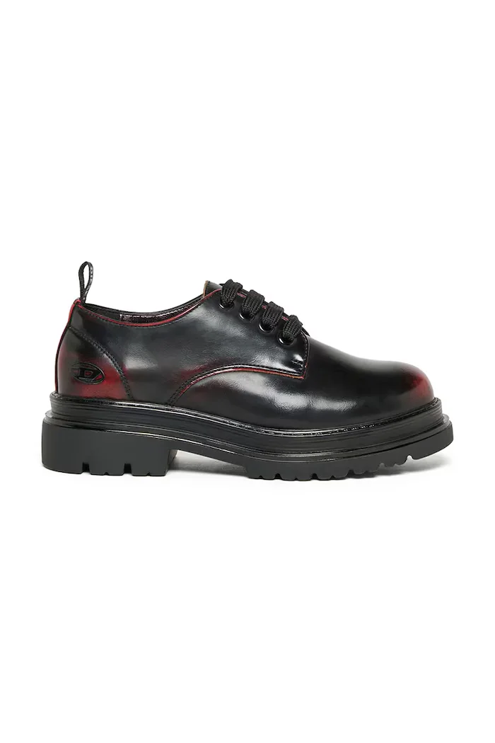 Diesel половинки обувки за деца D-DERBL-ABR DRESSY SHOE бордо BC1104